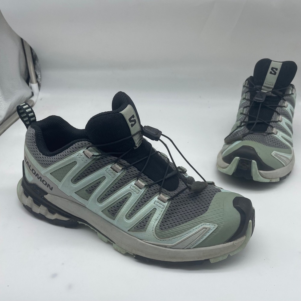 Salomon Men's Trail Running Shoes in Mint Green and Black